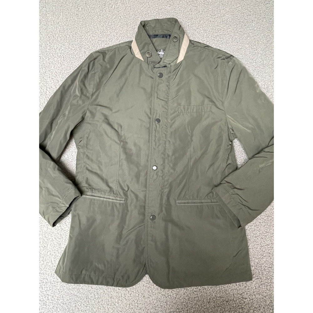 Vintage Crocodile shell lightweight Windbreaker Jacket Men's Small green‎